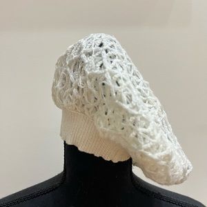 BEBE White Knitted Beret